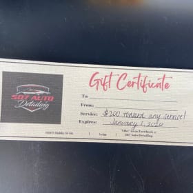 85. 507 Auto Detailing Gift Certificate item
