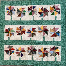 ITEM#13: Quilted Pinwheel Wall Hanging item