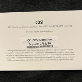 2 Tickets to COSI item