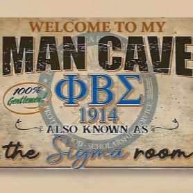 Phi Beta Sigma Man Cave License Plate item