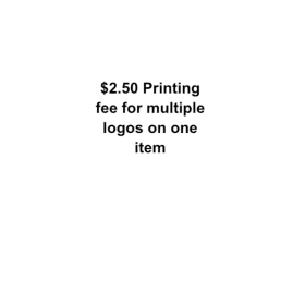 Multiple Logo Fee Per Item item