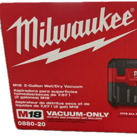 New in Box Milwaukee M18 2-Gallon Wet/Dry Vacuum item