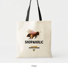 Small tote - "Shopaholic" / ERBA logo (two-sided print) item