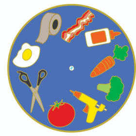 Single World Finals OMer Chef Spinner Pin item