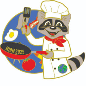 5 pack World Finals OMer Chef Spinner Pin item