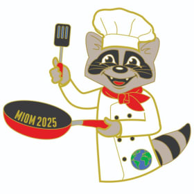 5 pack World Finals OMer Chef Spinner Pin item