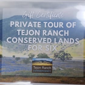 Tejon Ranch Conservancy Ranch Tour for SIX item