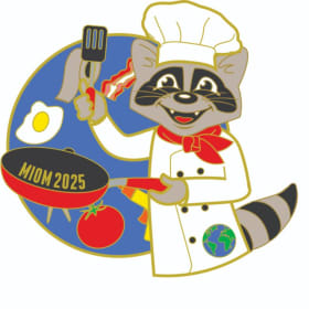 Single World Finals OMer Chef Spinner Pin item