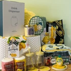 Lot #124 When Life Gives You lemons! Low Brass Basket $100 v item