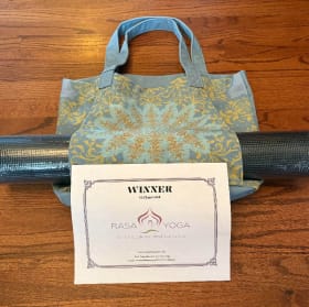 10 Yoga Classes, Yoga Mat and Bag item