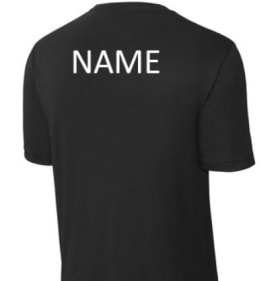 Performance Wicking T-shirt w/ name printed on back item