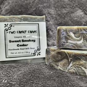 Sweet Smokey Cedar Goats Milk Soap item