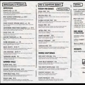 Doodle Noodle Asian Fusian item