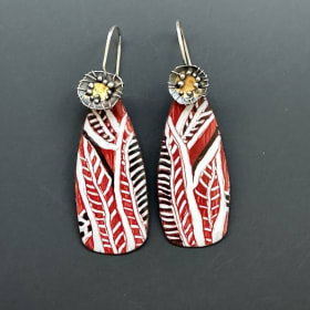 One pair of Artisan Earrings–YuliyaJewelryDesign item