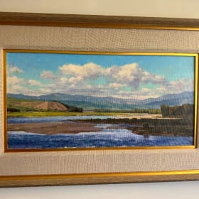 “Snake River by Jackson”–Nikolo Balanski  Painting Oil on Ca item