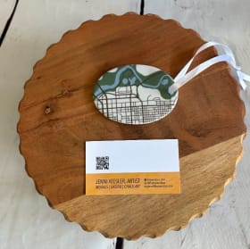 Columbus  map ornament item