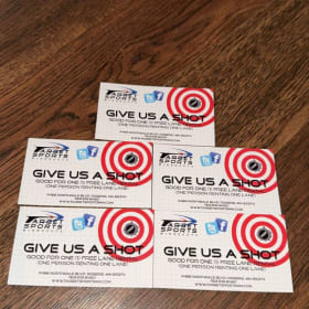 5 single use range passes at Target Sports item