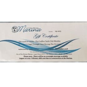 Two Nights Moorage, City of Des Moines item