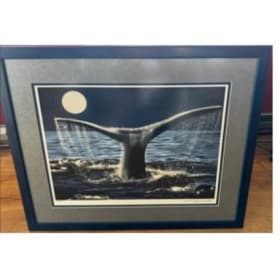 Signed Whale Print item