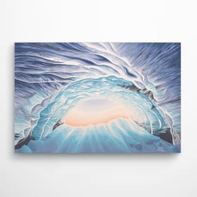 Nat Tuke's "Blackcomb Ice Cave" 20x30" canvas print item