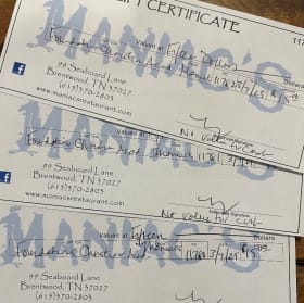 Maniacs chicken $45 item