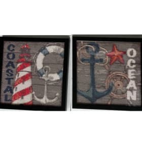 Two "Coastal" Diamond Paintings item