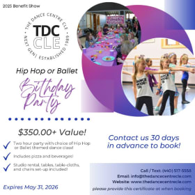 Hip Hop or Ballet Dance Party at TDC! item
