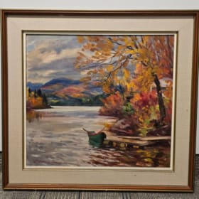 Boat Autumn Trees item