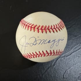 Joe DiMaggio Autographed Baseball item