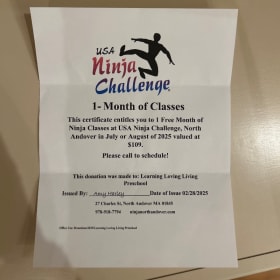 USA Ninja 1 month unlimited classes item