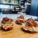 Cold Cut w/ American Cheese Pretzel Sanwich item