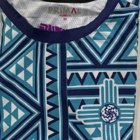 6. Blue and White Zia Prima Athletic Shirt item
