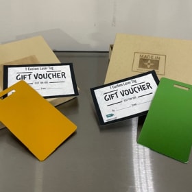 18. Personalized Laser Luggage Tags item