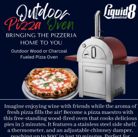OUTDOOR PIZZA OVEN - Value: $1500 item