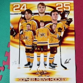 Gopher Men's Signed Hockey Poster (Axel Begley & Zach Wiese) item