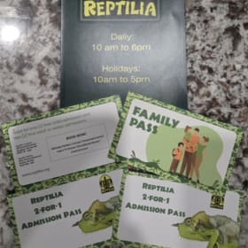 Reptilia - One "Family Pass" plus two "2-for-1" Passes (2) item