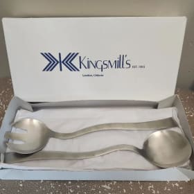 Serving Spoon and Fork from Kingsmills item