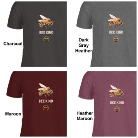 Unisex Cotton T-shirt, short sleeve - "Bee Kind" item