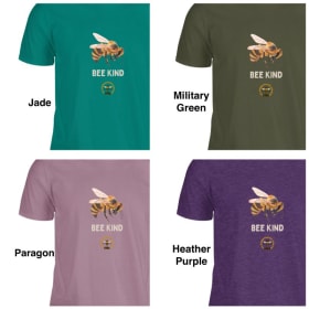 Unisex Cotton T-shirt, short sleeve - "Bee Kind" item