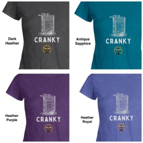 Women's Cotton T-shirt, short sleeve - "Cranky" item