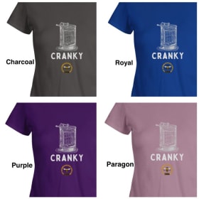 Women's Cotton T-shirt, short sleeve - "Cranky" item
