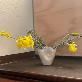 Anna Demetrides Wood Fired Pot & Fowers item