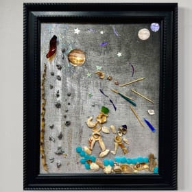 ELON MUSK AND HIS SON ON THE WAY TO MARS by Ania Modzelewski item