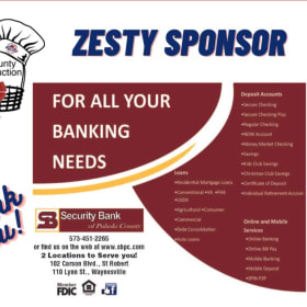 Zesty Sponsor - Security Bank of Pulaski County item