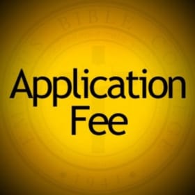 Application Fee item