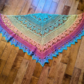Hand Crocheted Shawl item