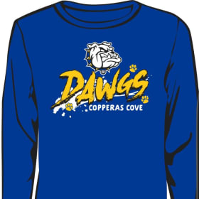 PRE-SEASON SPECIAL Blue LS Dri Fit "DAWGS" Shirt item