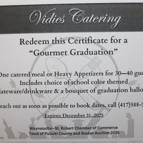“Gourmet Graduation” item