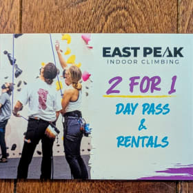 East Peak Indoor Climbing "2 for 1" Day Pass #2 item