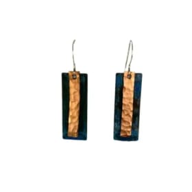 Hammered Copper Earrings with Secret Word (see description) item